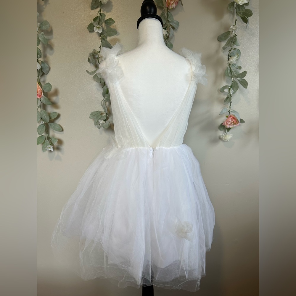 Katie May Cassia Floral Tulle Minidress - Picture 7 of 11